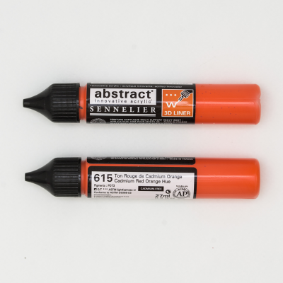 LINER ACRYLIQUE ABSTRACT 27ML ROUGE CADMIUM ORANGE IMITATION