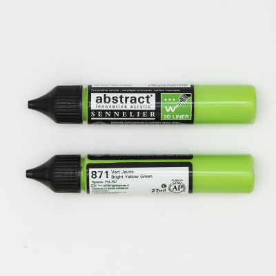 LINER ACRYLIQUE ABSTRACT 27ML VERT JAUNE