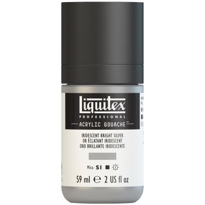 LIQUITEX ACRYLIC GOUACHE 59ML ARGENT IRIDESCENT S1