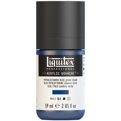 LIQUITEX ACRYLIC GOUACHE 59ML BLEU PHTALO (NUANCE VERTE) S1