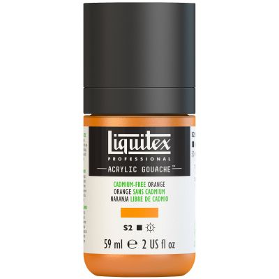 LIQUITEX ACRYLIC GOUACHE 59ML ORANGE SANS CADMIUM S2