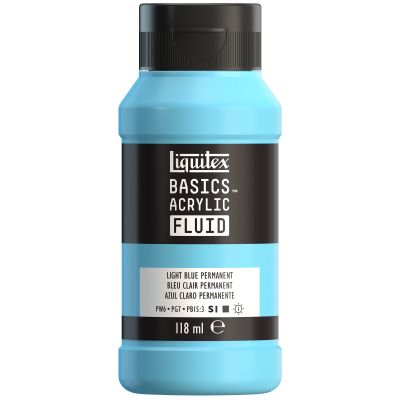 LIQUITEX BASICS FLUID BLEU CLAIR PERMANENT