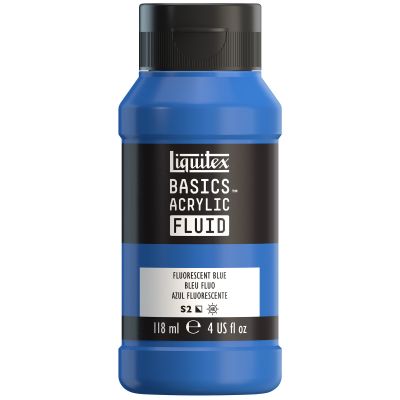 LIQUITEX BASICS FLUID BLEU FLUORESCENT 118ML
