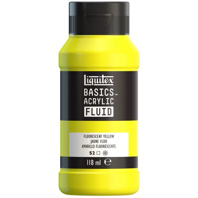 LIQUITEX BASICS FLUID JAUNE FLUORESCENT 118ML