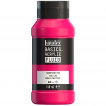 LIQUITEX BASICS FLUID ROSE FLUORESCENT 118ML