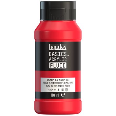LIQUITEX BASICS FLUID ROUGE CADMIUM MOYEN IMITATION 118ML