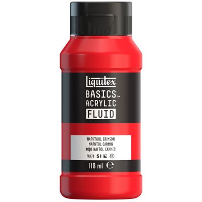 LIQUITEX BASICS FLUID ROUGE NAPHTOL CARMINE 118ML