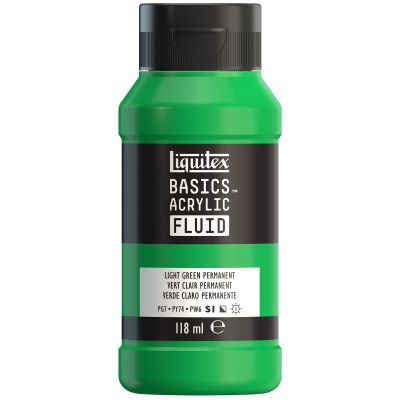 LIQUITEX BASICS FLUID VERT CLAIR PERMANENT 118ML