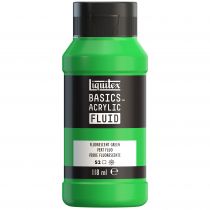 LIQUITEX BASICS FLUID VERT FLUORESCENT 118ML