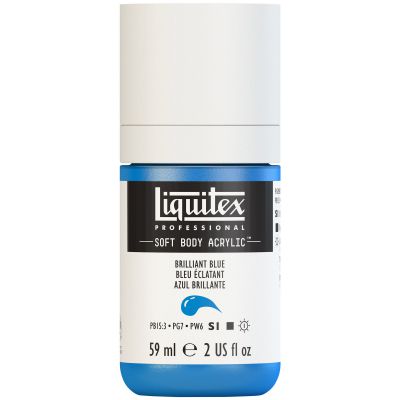 LIQUITEX SOFT BODY ACRYLIC 59ML BLEU BRILLANT
