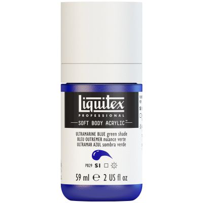 LIQUITEX SOFT BODY ACRYLIC 59ML BLEU OUTREMER (NUANCE VERTE) S1