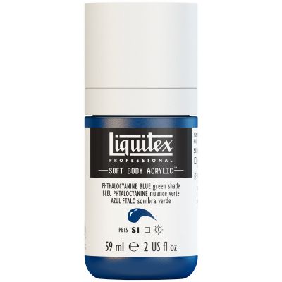 LIQUITEX SOFT BODY ACRYLIC 59ML BLEU PHTALOCYANINE (NUANCE VERTE) S1