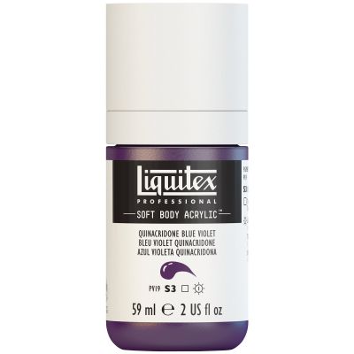 LIQUITEX SOFT BODY ACRYLIC 59ML BLEU VIOLET QUINACRIDONE