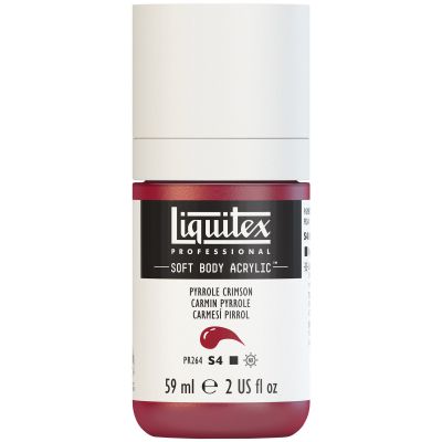 LIQUITEX SOFT BODY ACRYLIC 59ML CARMIN PYRROLE