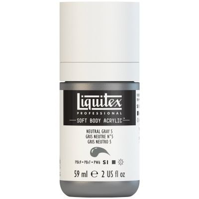 LIQUITEX SOFT BODY ACRYLIC 59ML GRIS NEUTRE