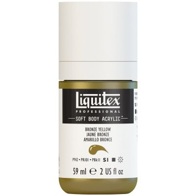 LIQUITEX SOFT BODY ACRYLIC 59ML JAUNE BRONZE