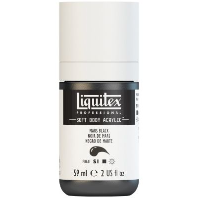 LIQUITEX SOFT BODY ACRYLIC 59ML NOIR DE MARS