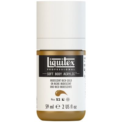 LIQUITEX SOFT BODY ACRYLIC 59ML OR RICHE IRIDESCENT