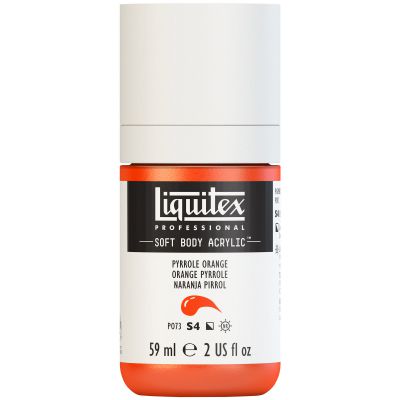 LIQUITEX SOFT BODY ACRYLIC 59ML ORANGE PYRROLE
