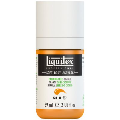 LIQUITEX SOFT BODY ACRYLIC 59ML ORANGE SANS CADMIUM