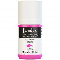 LIQUITEX SOFT BODY ACRYLIC 59ML ROSE FLUORESCENT