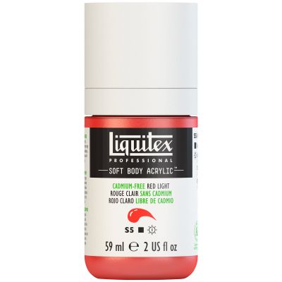 LIQUITEX SOFT BODY ACRYLIC 59ML ROUGE CLAIR SANS CADMIUM S4