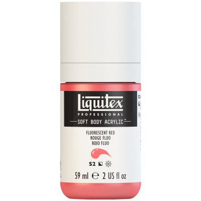 LIQUITEX SOFT BODY ACRYLIC 59ML ROUGE FLUORESCENT S2