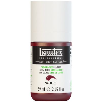 LIQUITEX SOFT BODY ACRYLIC 59ML ROUGE FONCE SANS CADMIUM