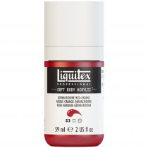 LIQUITEX SOFT BODY ACRYLIC 59ML ROUGE ORANGE QUINACRIDONE