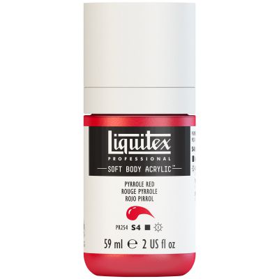 LIQUITEX SOFT BODY ACRYLIC 59ML ROUGE PYRROLE