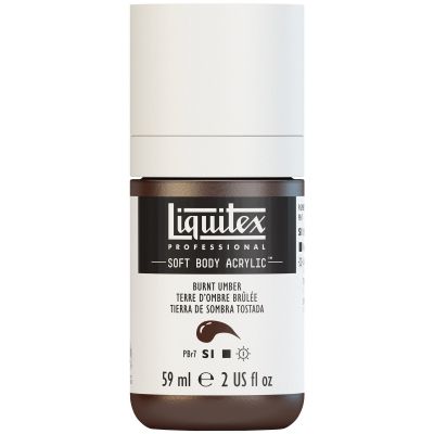 LIQUITEX SOFT BODY ACRYLIC 59ML TERRE OMBRE BRULEE