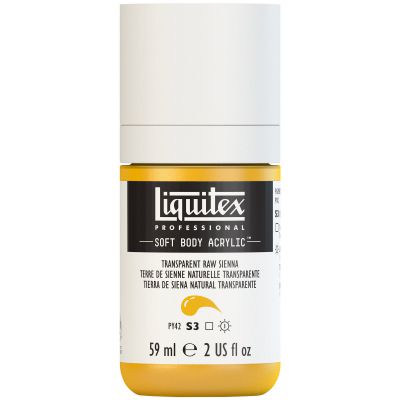 LIQUITEX SOFT BODY ACRYLIC 59ML TERRE SIENNE NATURELLE TRANSPARENTE S3