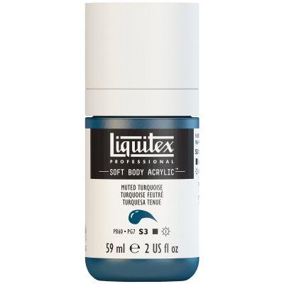 LIQUITEX SOFT BODY ACRYLIC 59ML TURQUOISE FEUTR�