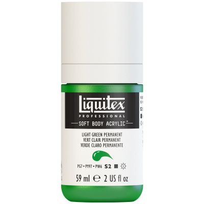 LIQUITEX SOFT BODY ACRYLIC 59ML VERT CLAIR PERMANENT