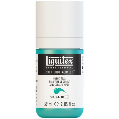LIQUITEX SOFT BODY ACRYLIC 59ML VERT COBALT PALE