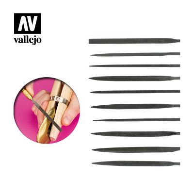 Lot de 10 limes � aiguilles