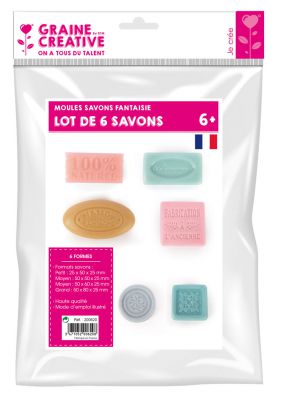 LOT DE 6 MINI MOULES SAVON