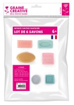 LOT DE 6 MINI MOULES SAVON