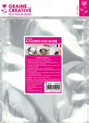 LOT DE 6 SACHETS BAIN-MARIE