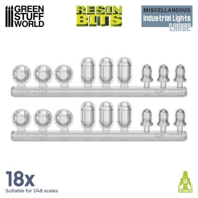 Lumi�res industrielles en r�sine X 18 - grand