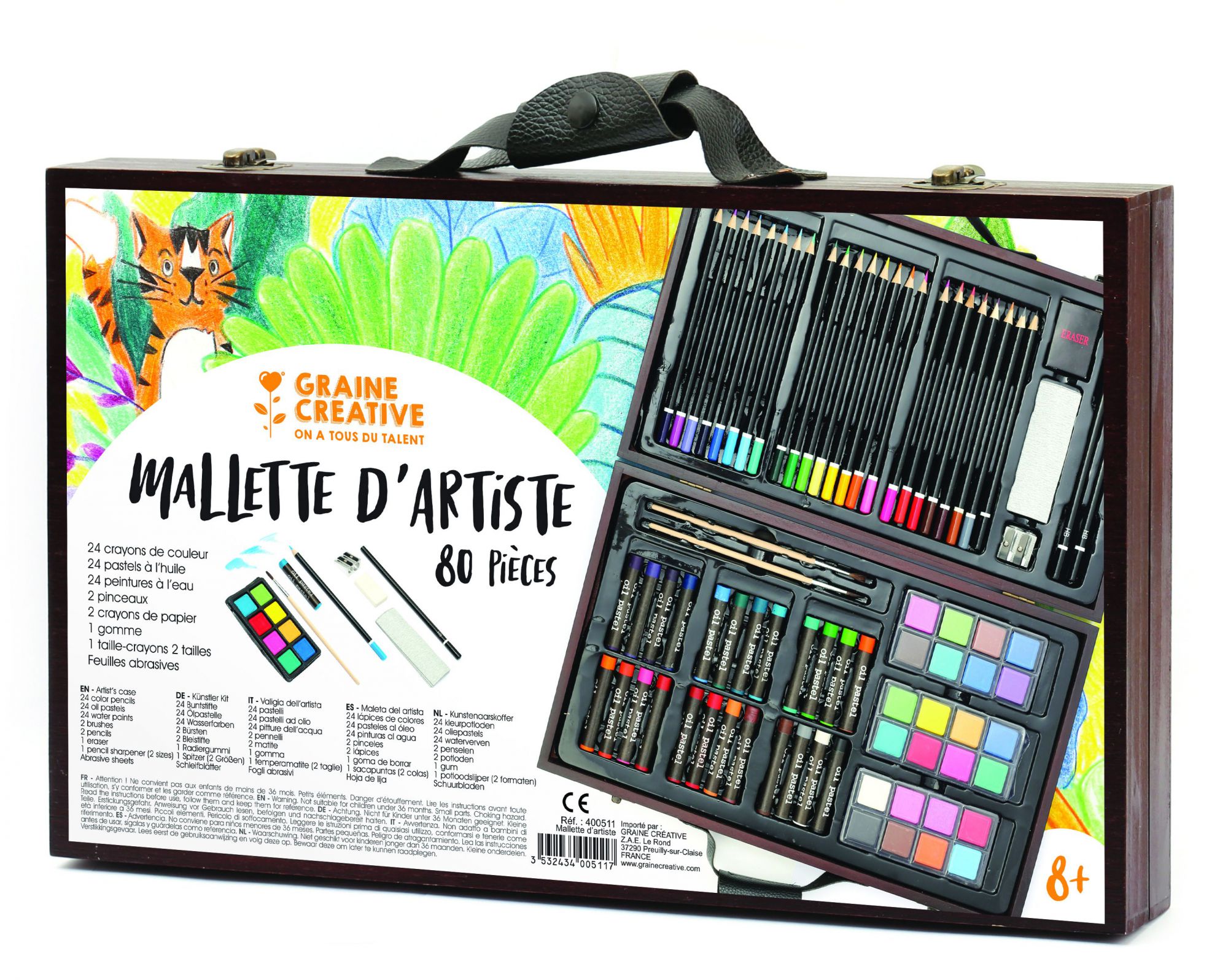 MALLETTE ARTISTE 80 PIECES