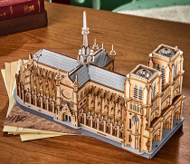 MAQUETTE BOIS CATHEDRALE NOTRE DAME ROBOTIME