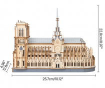 MAQUETTE BOIS CATHEDRALE NOTRE DAME ROBOTIME