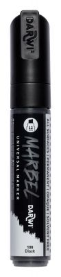 MARBEL MARQUEUR ACRYLIQUE POINTE BISEAU LARGE 12MM NOIR N�100