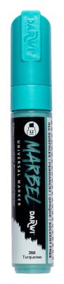 MARBEL MARQUEUR ACRYLIQUE POINTE BISEAU LARGE 12MM TURQUOISE N�260