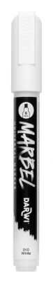 MARBEL MARQUEUR ACRYLIQUE POINTE BISEAU M�DIUM 6MM BLANC N�010
