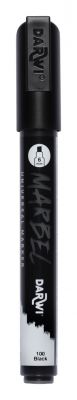 MARBEL MARQUEUR ACRYLIQUE POINTE BISEAU M�DIUM 6MM NOIR N�100