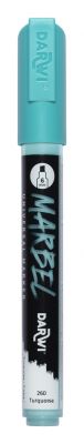 MARBEL MARQUEUR ACRYLIQUE POINTE BISEAU M�DIUM 6MM TURQUOISE N�260
