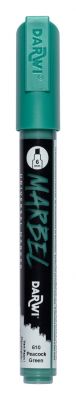 MARBEL MARQUEUR ACRYLIQUE POINTE BISEAU M�DIUM 6MM VERT PAON N�610