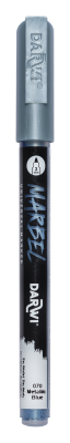 MARBEL MARQUEUR ACRYLIQUE POINTE CONIQUE FINE 2MM BLEU METALLISE N�070